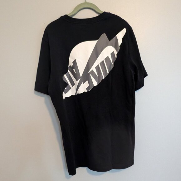 Nike Air logo Black T-shirt Men's Size Large Short Sleeves - Picture 2 of 5
